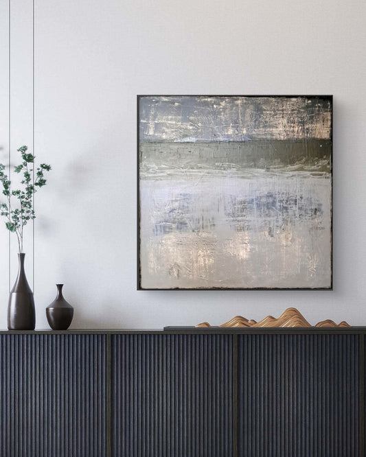 Ashes and Leaves (90x90 cm)