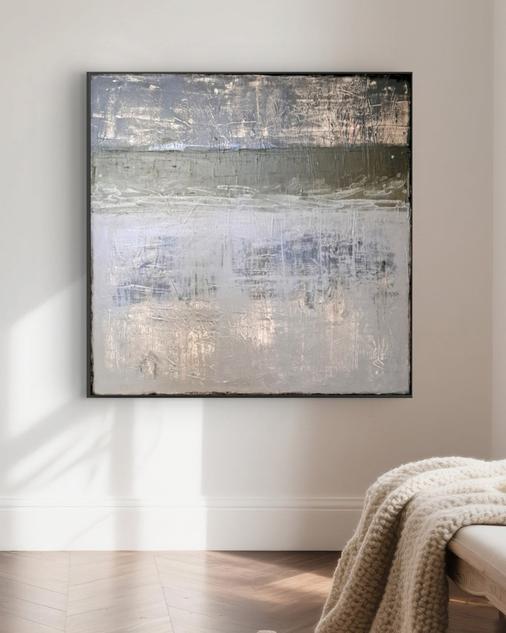 Ashes and Leaves (90x90 cm)