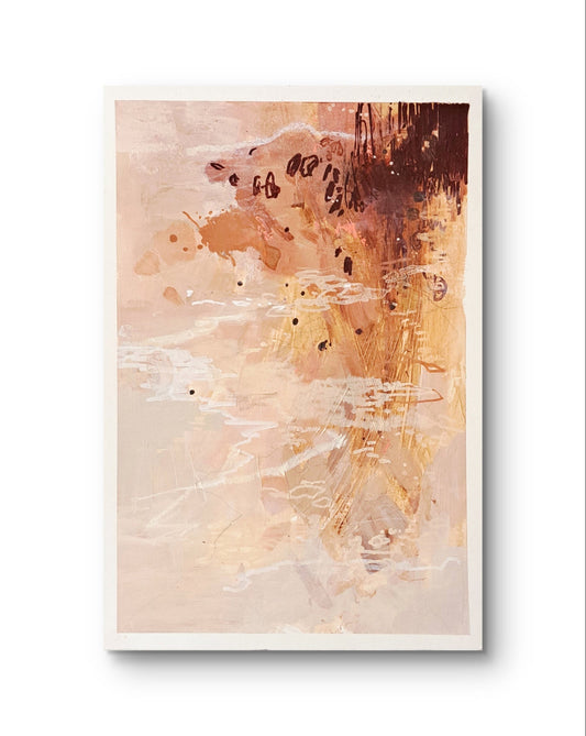 The Blush acrylic original painting on paper