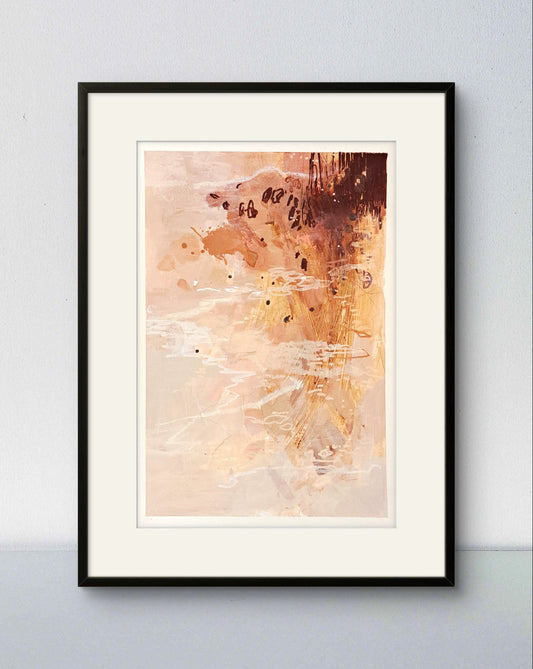 The Blush original acrylic painting on paper