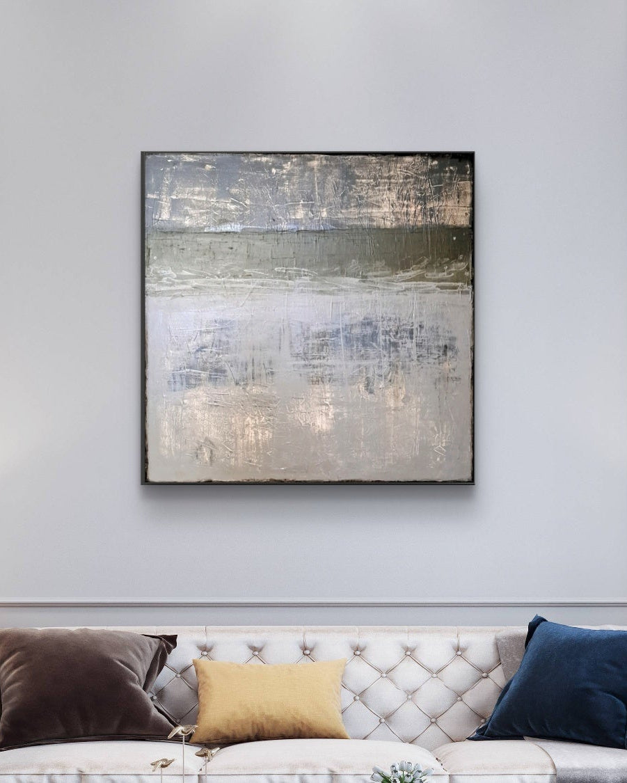 Ashes and Leaves (90x90 cm)