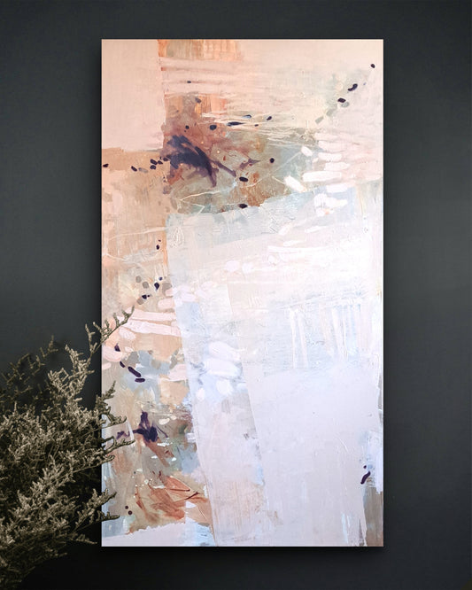 Lake Checking Her Reflection  - original painting by Heidi Hjort (135x75 cm)